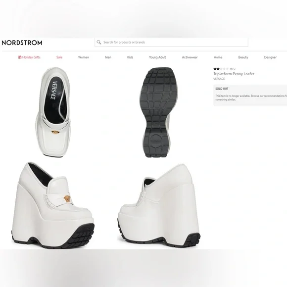 Versace: Medusa Triplatform Wedge - Picture 2 of 16